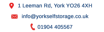 Contact York Self Storage